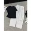 SÉT BỘ CROPTOP TĂM TRƠN NGẮN CO DÃN+ MIX QUẦN DA CÁ TRƠN XÁM TIÊU- quanao94