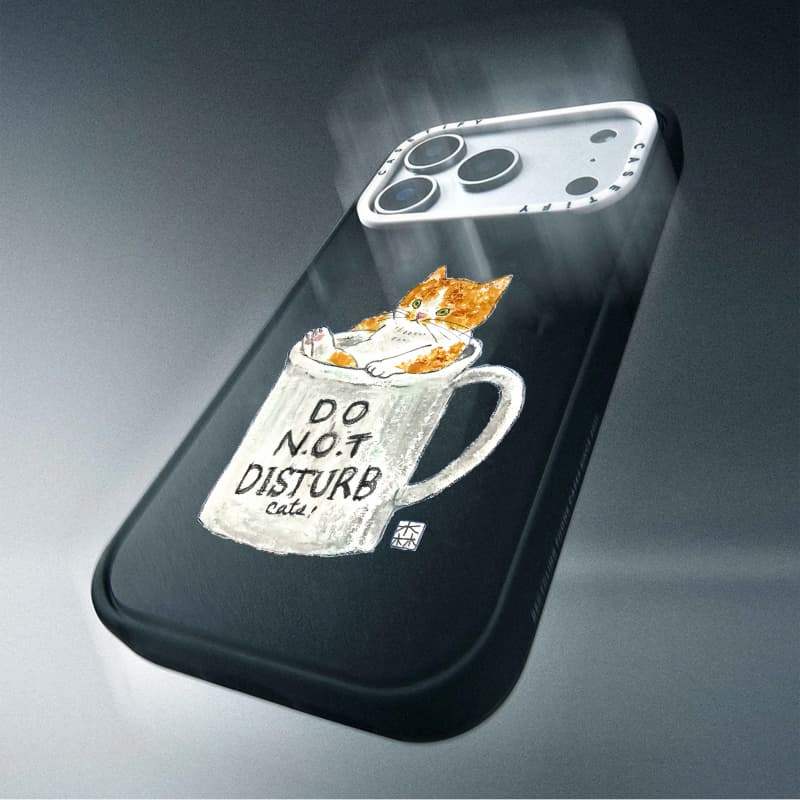 CASECASE X Không Làm phiền Mèo Ốp Lưng Máy Ảnh Trắng Vòng Phiên Bản Mờ Đen Cứng Hút Từ Tính Tác Động Dành Cho Apple IPhone 13 14 15 16 17 Pro Max Air Plus Có Hộp
