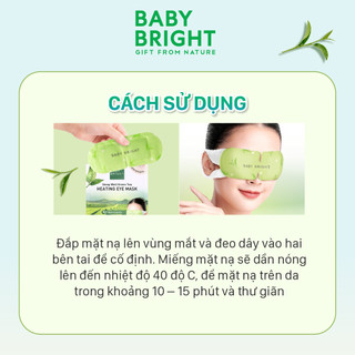 COMBO 6 Mặt Nạ Xông Hơi Mắt Trà Xanh Baby Bright Sleep Well Green Tea Heating Eye Mask
