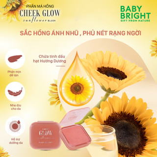 Phấn Má Hồng Baby Bright Cheek Glow Sunflower Blush Chất Mềm Mịn, Có Ánh Nhũ 5.2G