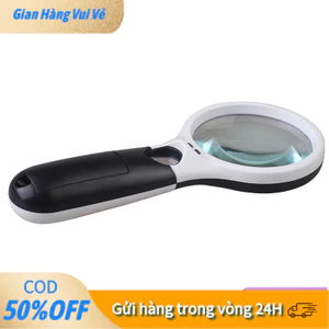 【48h】Thiết bị phóng đại cầm tay có đèn LED, hỗ trợ quan sát với độ phóng đại đa dạng từ 10X đến 45 lần, linh hoạt.