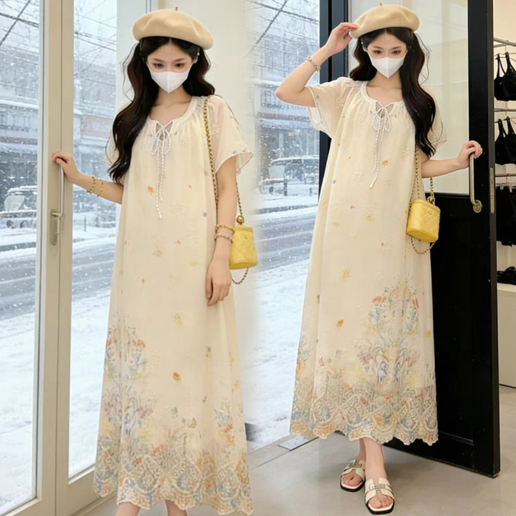 Trang phục bà bầu mùa hè kiểu Pháp nhẹ nhàng và thoải mái