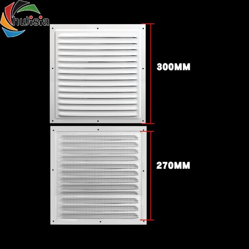 Hợp kim nhôm Lỗ thông hơi Lưới tản nhiệt màu trắng Chống thời tiết Louver Lưới che tường trần RV Garage Camper