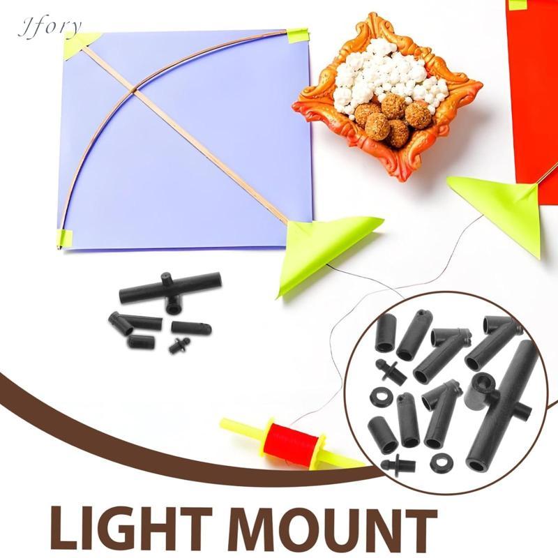 Jfory Bộ đầu nối Tee góc và thẳng khung diều DIY, cần hỗ trợ làm diều