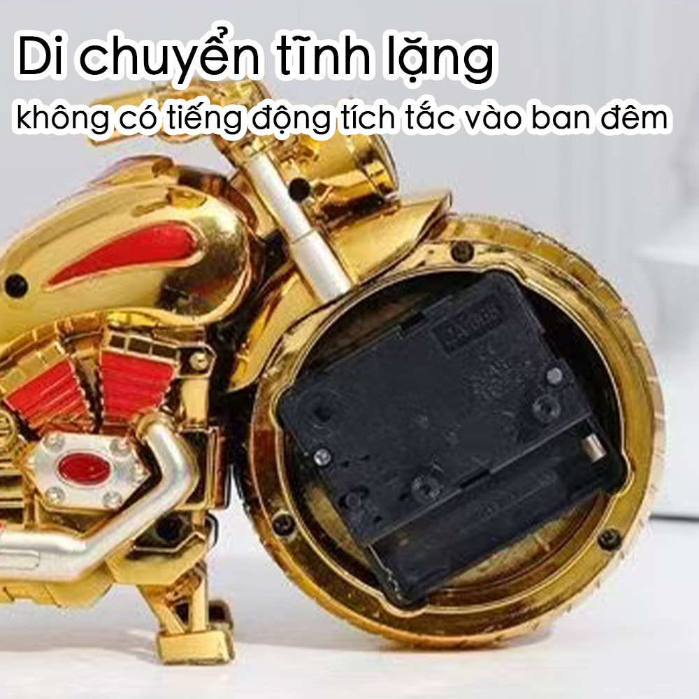 Đồng hồ xe máy cổ điển sang trọng Đồng hồ báo thức độc đáo dành cho những người yêu thích động cơ sáng tạo
