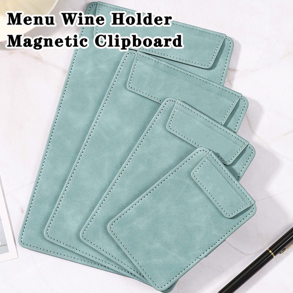 GETVOW 1 Thư Mục Tập Tin, Da PU Da Lộn Menu Đựng Rượu, Đa Năng A4 / A5 / A6 / A7 / B5 Có Bút Chèn Tài Liệu Kẹp Văn Phòng Trường Học