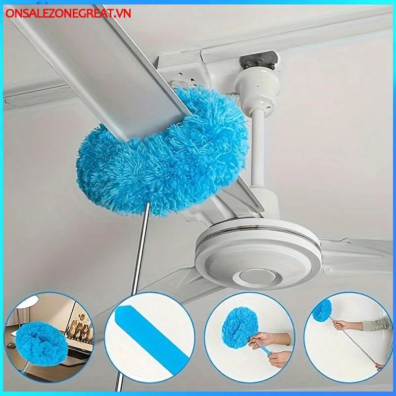 Ons Quạt Trần Microfiber Duster Mở Rộng Lên Đến 80cm Tay Cầm Dài Bụi Loing Có Thể Tái Sử Dụng Bàn Chải Bụi Cho Gia Đình Dễ Dàng Vệ Sinh Tại
