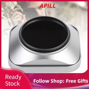 Apill Apill-VN Gugxiom Camera Lens Hood Square Metal Vít trong bóng râm với nắp cho máy ảnh DSLR SLR (39mm)