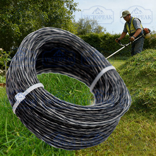 Dây cắt Nylon hai tông xoắn 2,4mm Dây cắt thay thế bền bỉ cho phụ kiện máy cắt cỏ