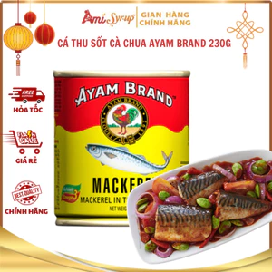 Cá Thu Sốt Cà Chua Ayam Brand 155g Và 230g, Cá Hộp Thơm Ngon Dinh Dưỡng (Date 25/8/26)