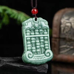 Mặt dây chuyền bàn tính Ruyi xanh mới