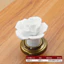 Nội Thất Tủ Tay Cầm Một Lỗ Hoa Hồng Gốm Tay Cầm Hiện Đại Đơn Giản Mục Vụ Tủ Ngăn Kéo Tủ Quần Áo Tay Nắm Cửa NPW8
