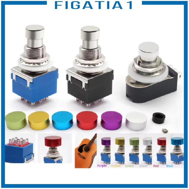 Bàn Đạp Đa Tác Dụng 3PDT 9pin Footswitch Cho Guitar Stompbox DIY Kit Phụ Kiện Nhỏ Gọn
