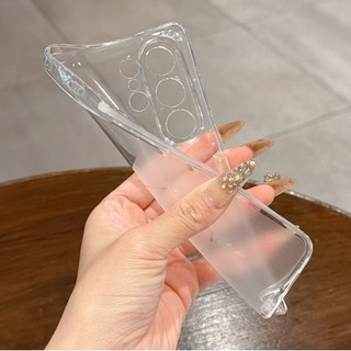 Ốp Silicon Siêu Mỏng Trong Suốt Matte Cho Samsung Galaxy S26 S25 S24 FE Plus Siêu Mềm Mỏng Chống Sốc Cao Su Gel Cover
