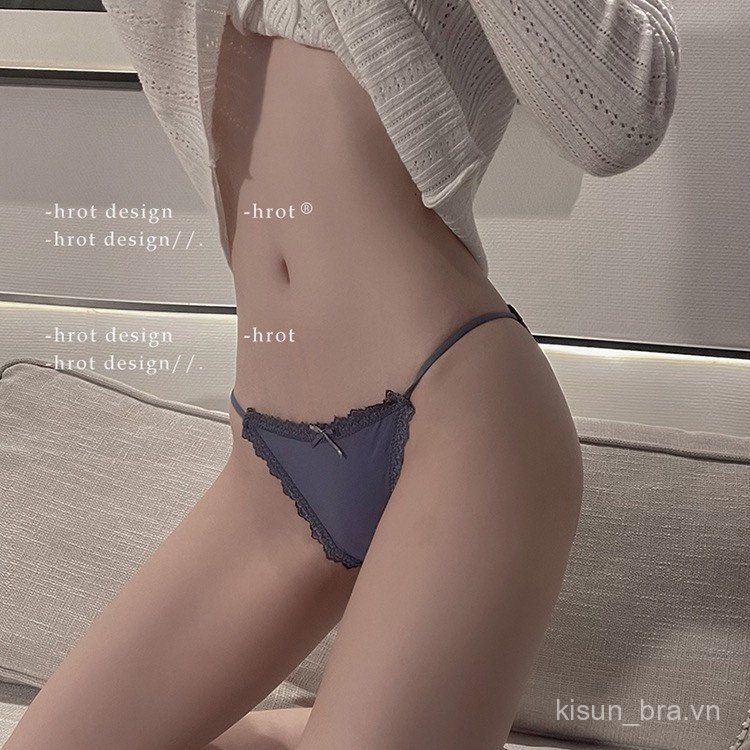 Quần Lót Nữ Thun Lạnh Dây 2 Bên Hông Sexy Gợi Cảm Phối Viền Ren mã 059