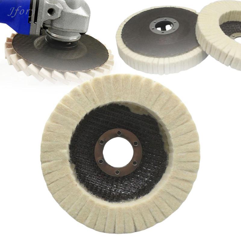 Jfory Len nỉ Bánh xe đánh bóng Tấm đệm đĩa cho máy mài Đánh bóng Trang sức kim loại và bề mặt gỗ