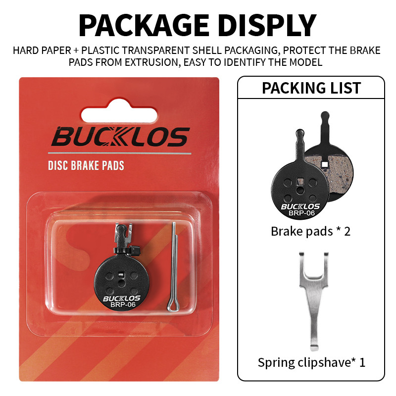 BUCKLOS Má Phanh Xe Đạp Cho Avid BB5 Xe Đạp Đường Bộ MTB Đĩa Thủy Lực Miếng Lót Xe Đạp Đĩa Phanh Miếng Bền Xe Đạp Phần