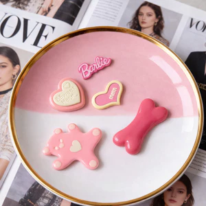Set Charm Barbie Hồng Ngọt – Gấu Tim Kẹo Dễ Thương Phong Cách Tiểu Thư Cute Trang Trí Dép Xinh Xắn Nổi Bật