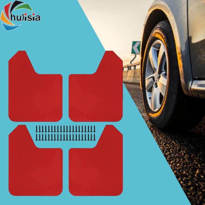 Chắn bùn ô tô chuyên nghiệp Màu đỏ EVA Tấm chắn bùn phía sau chống mài mòn cho xe tải Suvs Sedans