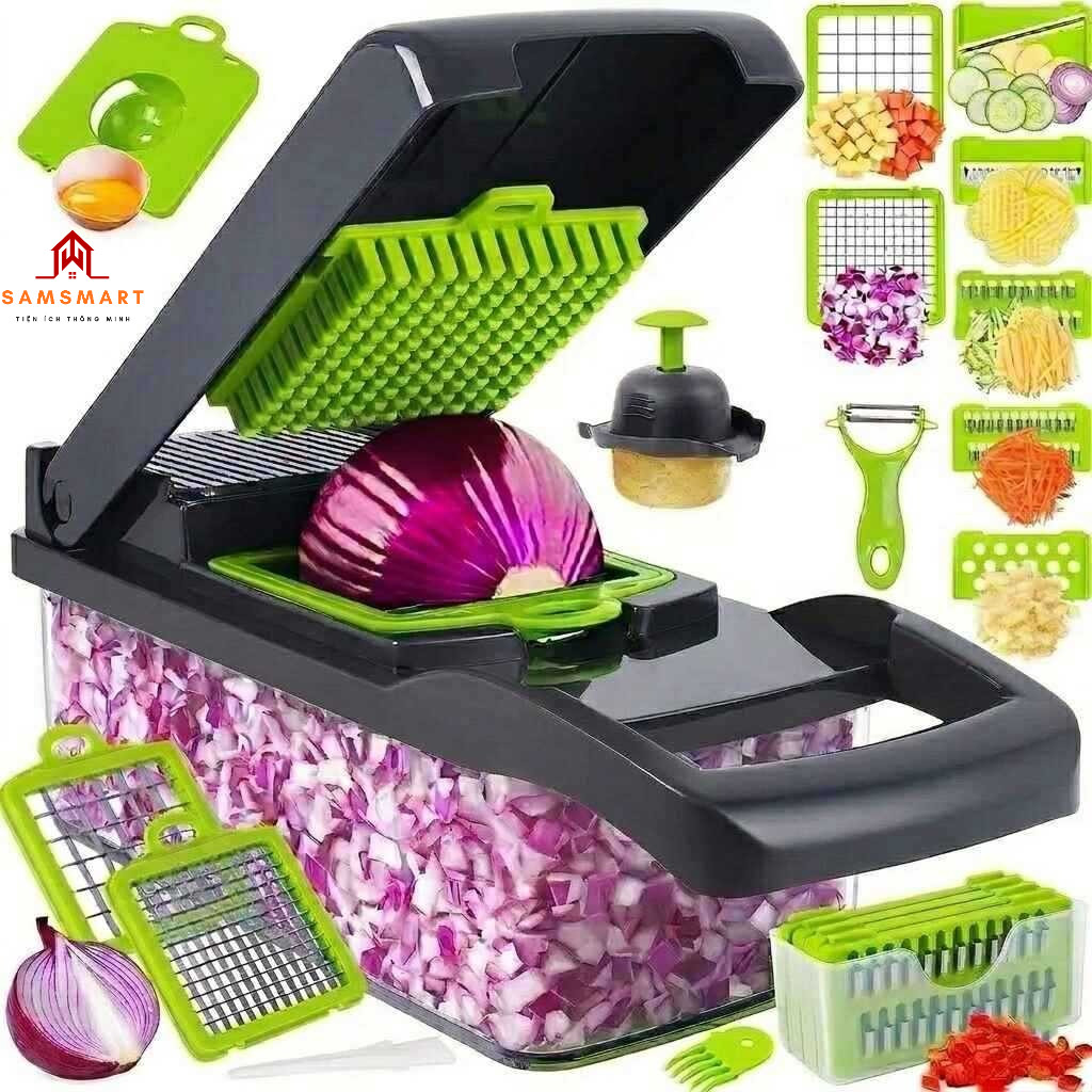 Bộ Dụng Cụ Cắt Thái Nạo Rau Củ Quả Đa Năng 12 Món – Kèm Hộp Đựng Tiện Lợi