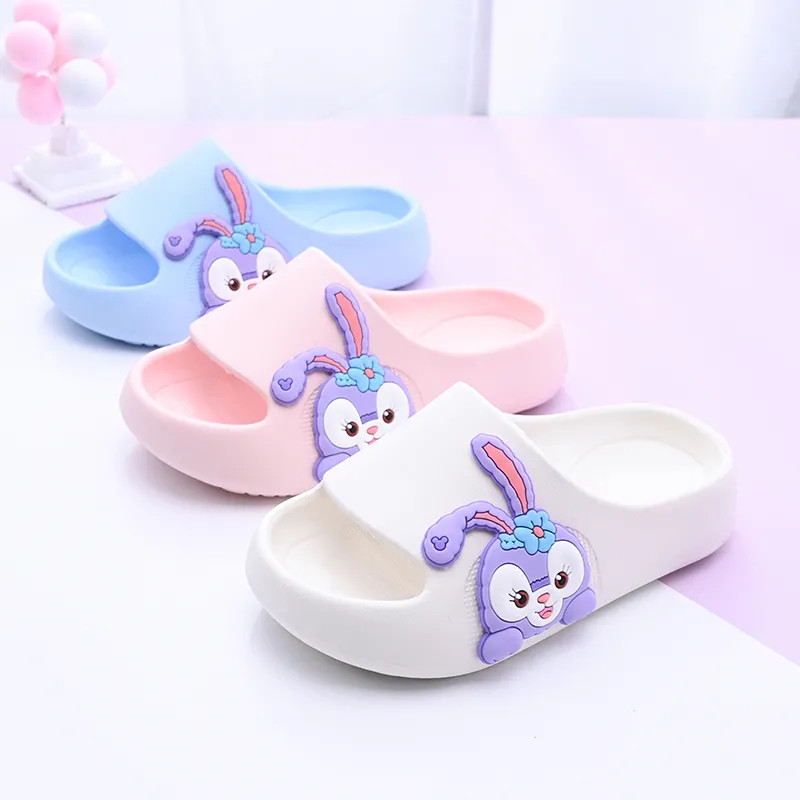 Dép Trẻ Em Hoạt Hình Cô Gái Dễ Thương Đáy Mềm Chống Trơn Trượt Thoải Mái Bé Gái Ngôi Sao Delu Nhà Phòng Tắm Tắm Sandal