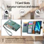 Ví Lật Cho OPPO Reno 15 14 14F A5 A3 A5X A3X Pro 4G 5G Trái Tim Nổi Chân Đế Dây Kéo Da Nữ Vỏ Điện Thoại Túi Đựng Thẻ