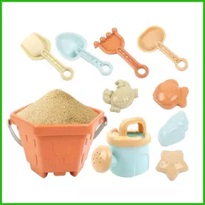 Đồ Chơi Đi Biển Cho Trẻ Em 10 Miếng Có Xô Xẻng Dễ Thương Lâu Đài Cát Bộ Xây Dựng Cho Bé Trai Bé Gái Nước Mùa Hè saixit2vn