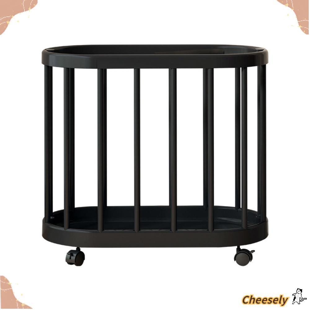Giỏ đựng quần áo bẩn CHEESELY, Giỏ đựng đồ giặt khung kim loại chắc chắn có thể di chuyển, hạng nặng có bánh xe Chống ẩm Giỏ đựng thảm tập Yoga dung tích lớn Sử dụng tại nhà