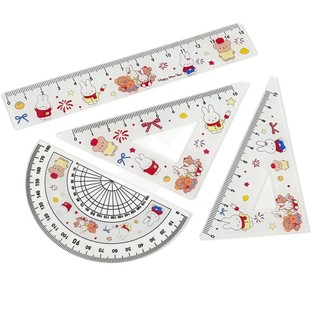 Happy Miffy Rabbit Acrylic Sinh Viên Văn Phòng Phẩm Bộ Thước Hoạt Hình Giá Trị Học Tập Cao Cấp Một Bộ Quà Tặng Trường Học 2026.4.9