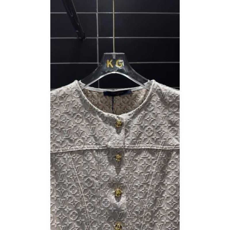 Váy thắt lưng Jacquard cổ tròn mới dành cho nữ