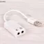 Bộ chuyển đổi âm thanh USB QIUWU sang Mic âm thanh & micro Mini Ja 3,5 mm cho máy tính xách tay Skype PC.