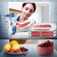 Hộp bảo quản thực phẩm có thể xếp chồng lên nhau Cơ thể trong suốt để tìm thức ăn nhanh. Thành phần phong cách sống và tươi mát sức khỏe