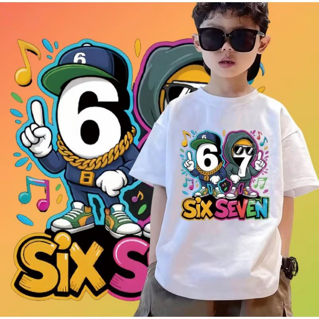 Mới NELLY Boys Kích Thước Mùa Hè Xu Hướng Thời Trang Số Sáu Bảy 67 Họa Tiết