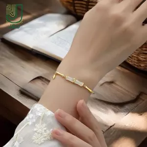Vòng tay tre màu vàng phong cách Trung Quốc - phụ kiện thời trang dành cho nữ