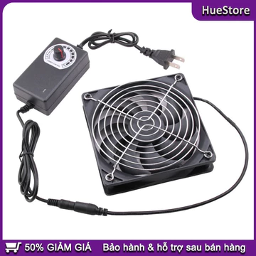 Quạt thông gió mini 12cm chuồng trại có điều tốc Quạt Thông Gió Hình Vuông،Kèm điều tốc،Tản nhiệt không gian nhỏ