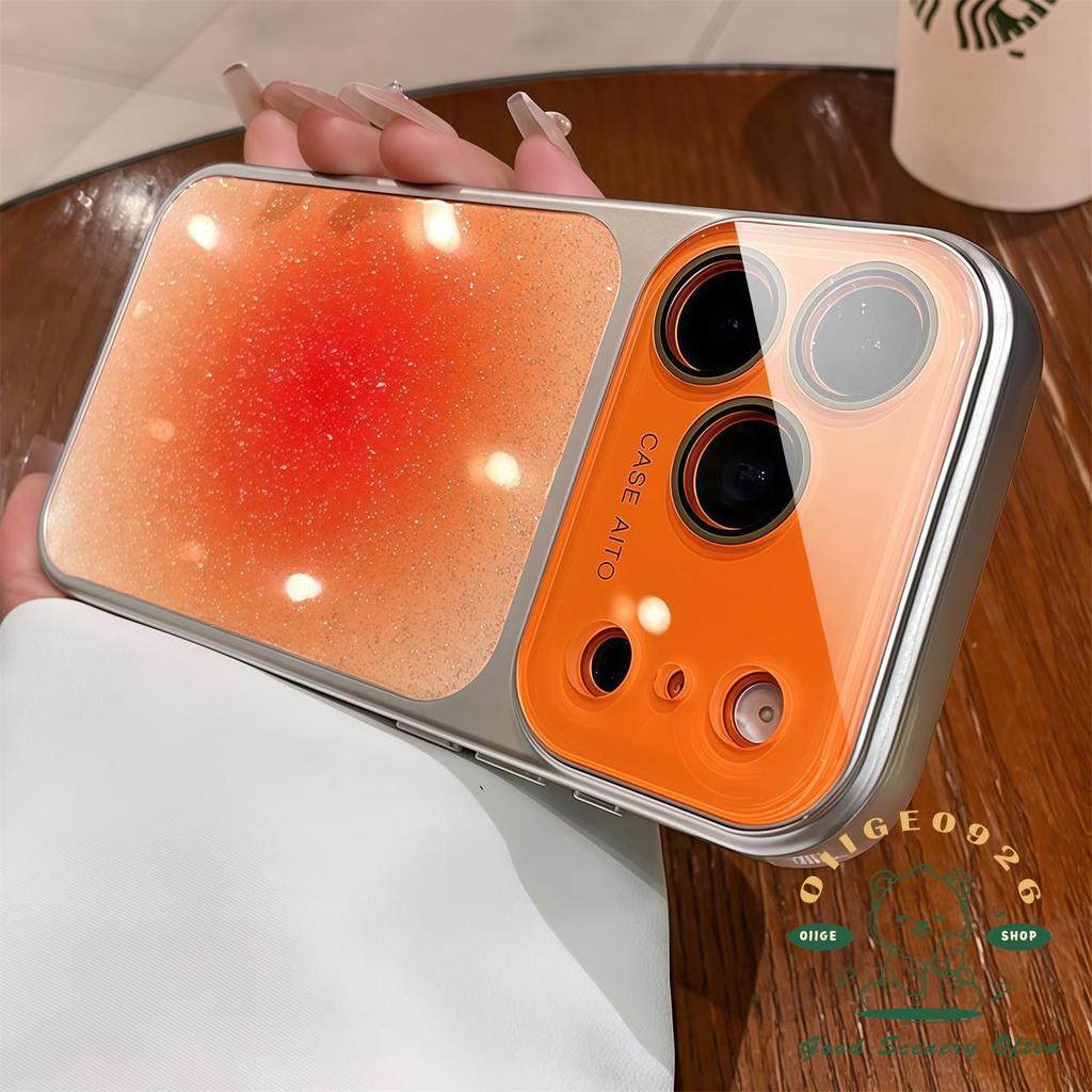 【 Ốp lưng iPhone17 】 Bột lấp lánh chống rơi dạng lỏng Vỏ điện thoại iphone17 Pro Max 16 15 14 cho vỏ iPhone Vỏ mềm silicon TPU chống sốc