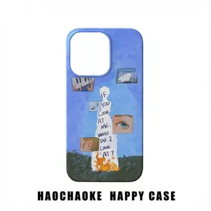 Ốp điện thoại Niche Sticker YIJS Thích hợp cho IPhone 12 PRO 13 14 15 16 ProMax 11 17 AIR XR XSMAX 7 8 PLUS Phim Vỏ cứng Phim hoạt hình độc đáo