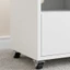 KIKIN 20 Chiếc Nhỏ Đa Năng Yên Tĩnh Bánh Đồ Nội Thất Bánh Xe Xoay Bánh Xe Cho Ghế Bàn Có Đế Thép