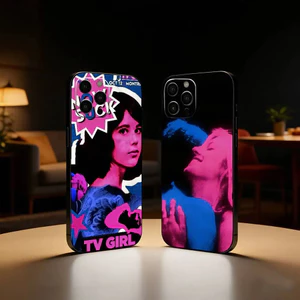 TP-1 T-TV Girl Album Ốp Lưng Điện Thoại iPhone17,16,15,13,12 Plus, Max Mềm Silicone Đen Cover