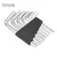 Toyuvn 8 Chiếc Đàn Guitar Allen Chìa Khóa Bộ Cờ Lê 1.5/2/2.5/3/4/5/5.5/6mm Để Khóa Vít Lục Giác
