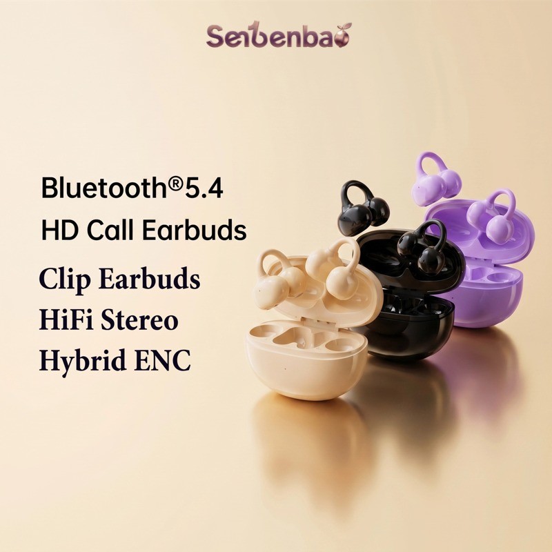 Senbenbao X11 Tai nghe Bluetooth 5.4 HiFi Stereo ENC, mic HD, kẹp mở, bóng, dùng cho thể thao