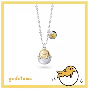 Gudetama Sinh Series-Yolk Birthstone Vòng Cổ Niche Dễ Thương Trẻ Con Lười Trứng Quà Tặng Sinh Nhật