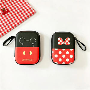 Túi đựng đồ du lịch di động Minnie dễ thương Túi đựng tai nghe, Cáp dữ liệu, Bộ sạc, Túi Powerbank Phụ kiện điện thoại