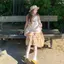 Váy xoay xuân-hè 2026 hoạ tiết hoa cam ngọt ngào với viền hoa lớn phiên bản playful