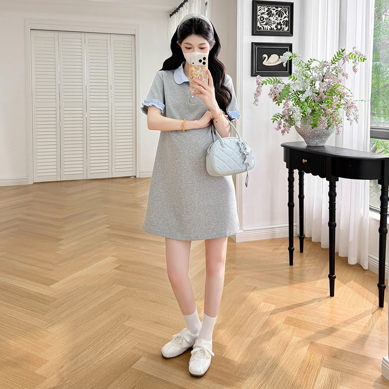 Váy bà bầu mùa hè dáng rộng dáng rộng dáng rộng thường ngày