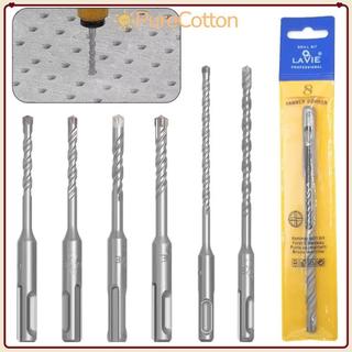 PURECOTTON0 1 Mũi khoan bê tông SDS Plus, Mũi khoan búa điện 110mm 160mm, Mũi khoan búa điện 5 / 6 / 7 / 8 / 10 / 12mm Chuôi tròn 4 mũi khoan tác động