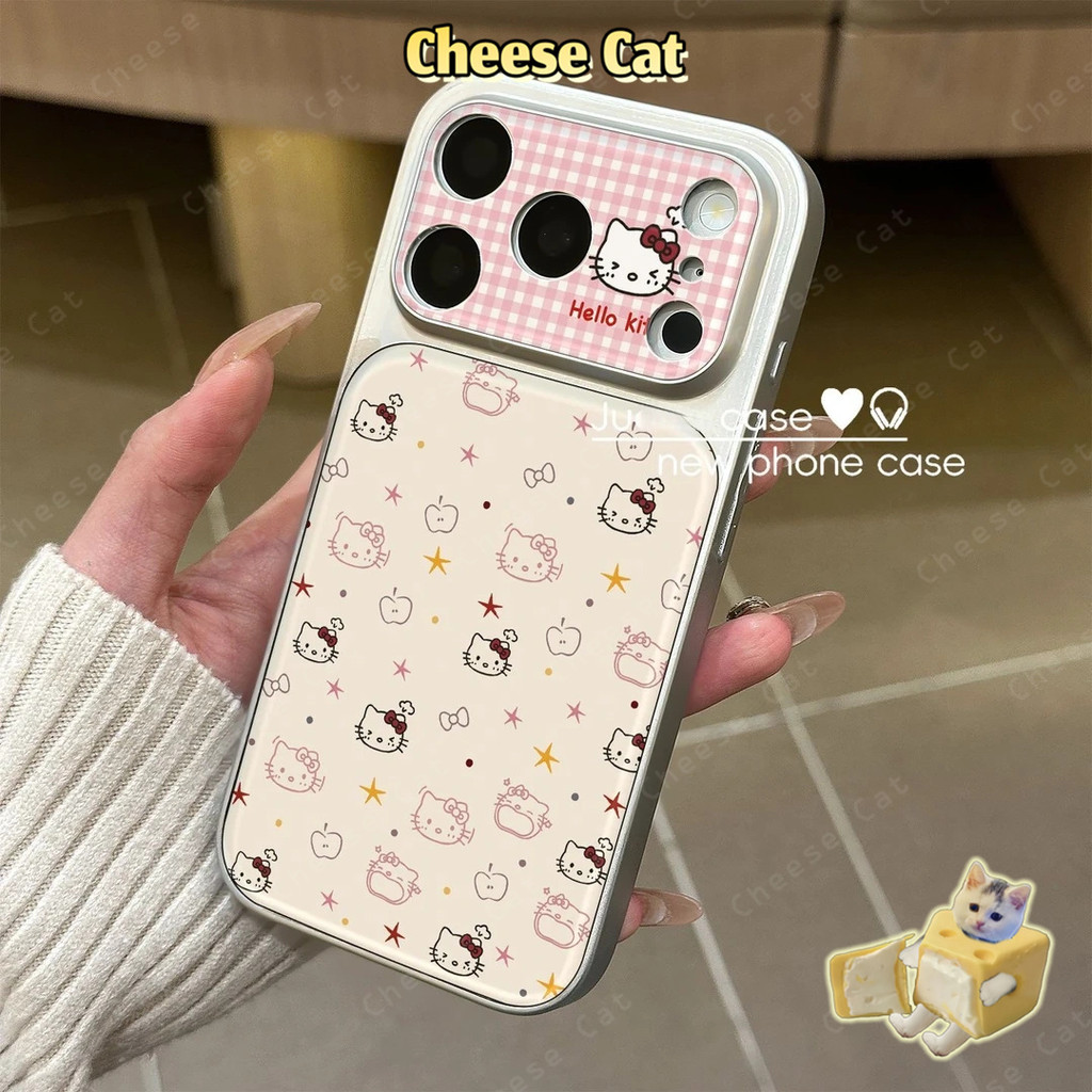 Cửa Sổ Lớn 17 Pro Max Hoa Nhiều Màu Sắc Kitty Da Ốp Lưng Điện Thoại iPhone 14 15 16 11 12 13 Pro Max XR Xs Max