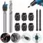 Bộ 10 Dụng Cụ Cắt Điểm Hai Mặt, 3 / 8In & 5 / 16In HSS Máy Khoan Tẩy Điểm Xoay Cho Điểm Khoan Điện