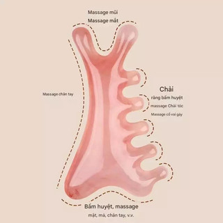 Dụng cụ mát xa da mặt Máy mát xa đầu chống lão hóa Máy cạo cổ Gua Sha để thư giãn nâng và săn chắc da Lý tưởng