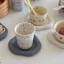 ✈️Giao Hàng 24h✈️ Kem Màu Placemat Ins Style Chịu Nhiệt Silicon Coaster Văn Phòng Tại Nhà Cup Pad